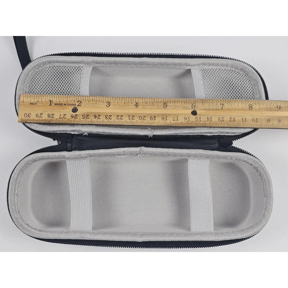 Unbranded Travel Case for Electric Toothbrush Hardshell Black Zipper Pouch Strap